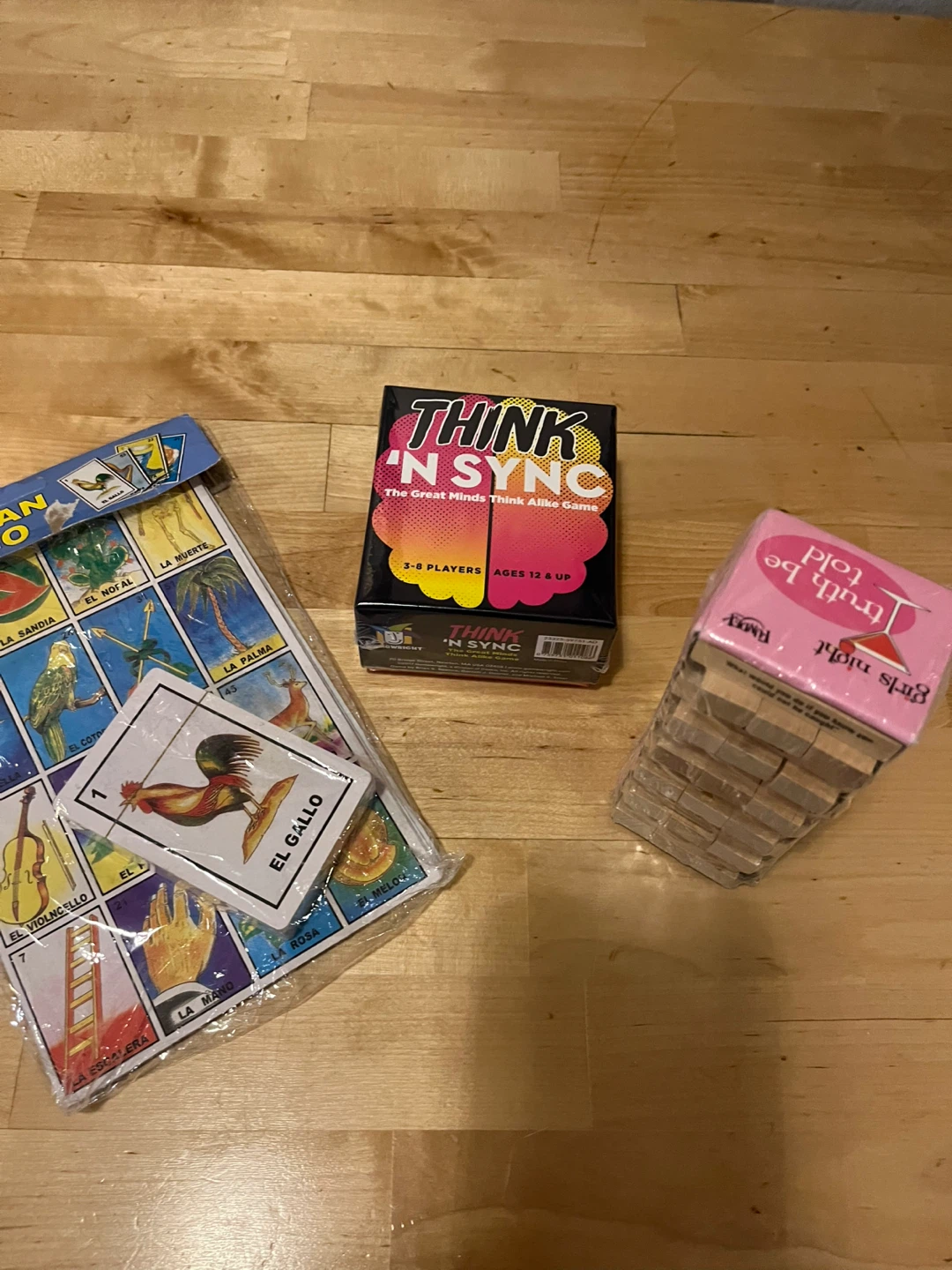 Think 'N Sync Game and Mexican Bingo Set