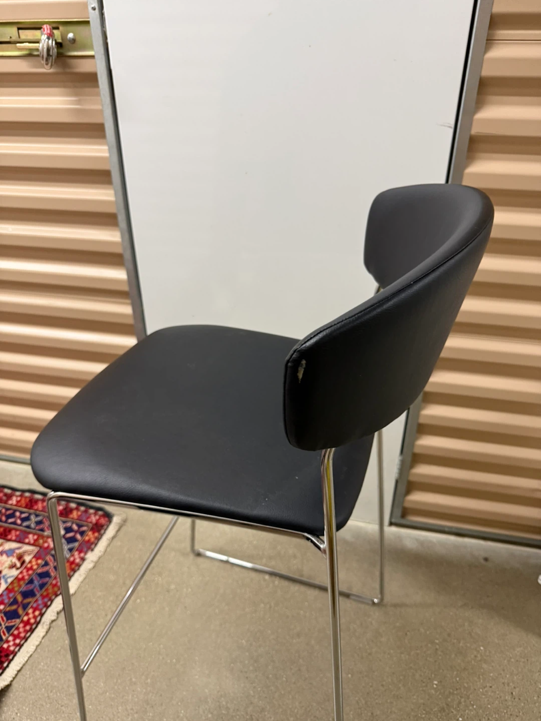 CB2 Italian Black Counter Stool - fornasarig brand