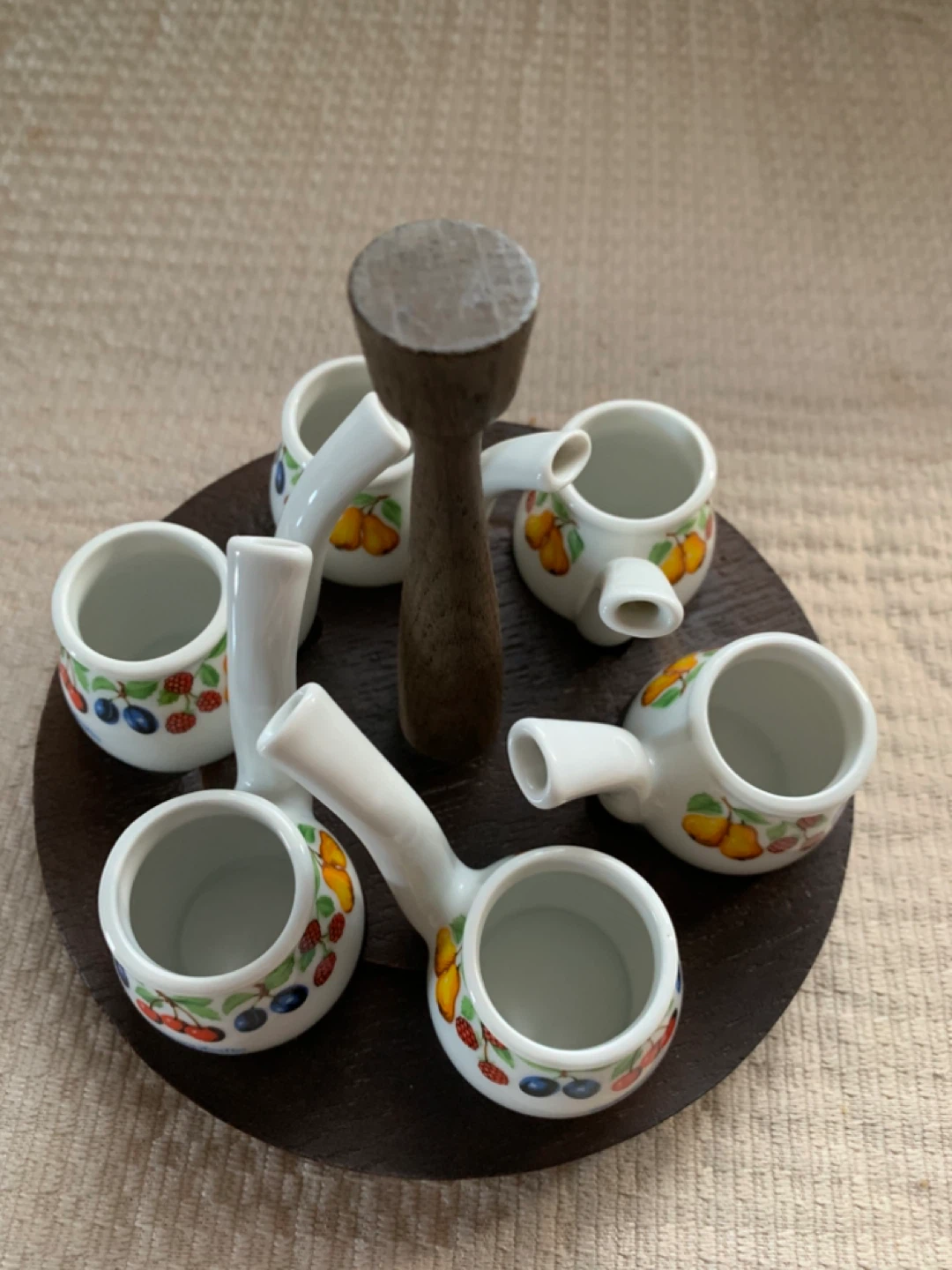 Schnapspfeife Set with Wooden Stand - photo 2
