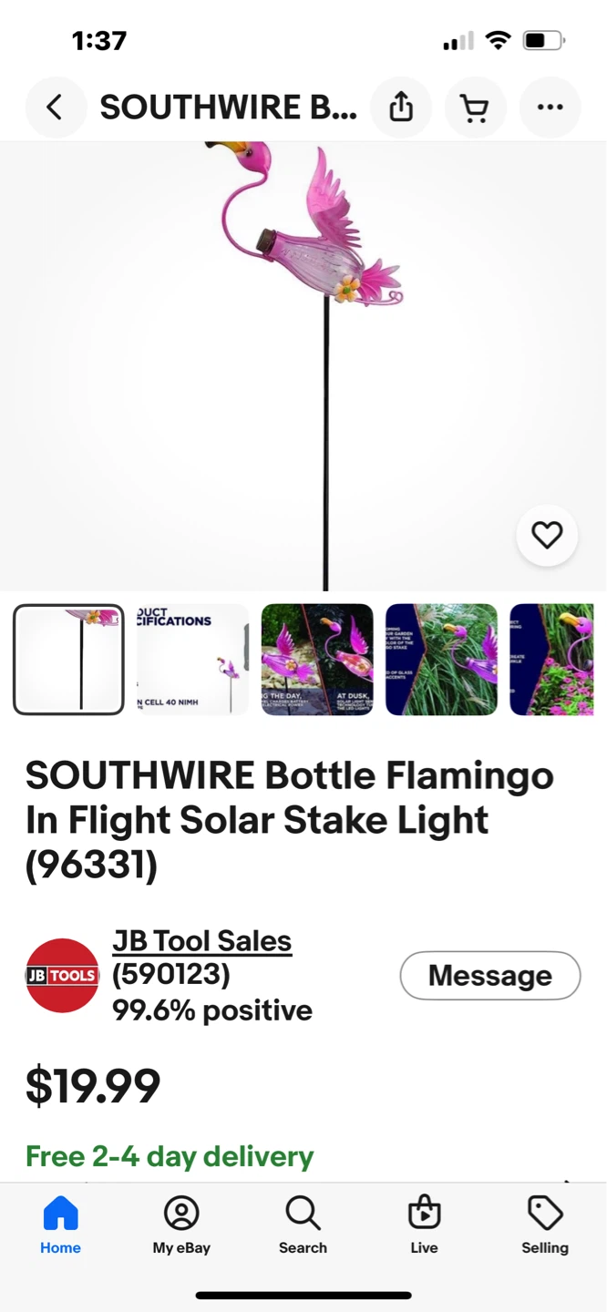 Moonrays Flamingo in Flight Solar Stake Light - photo 2
