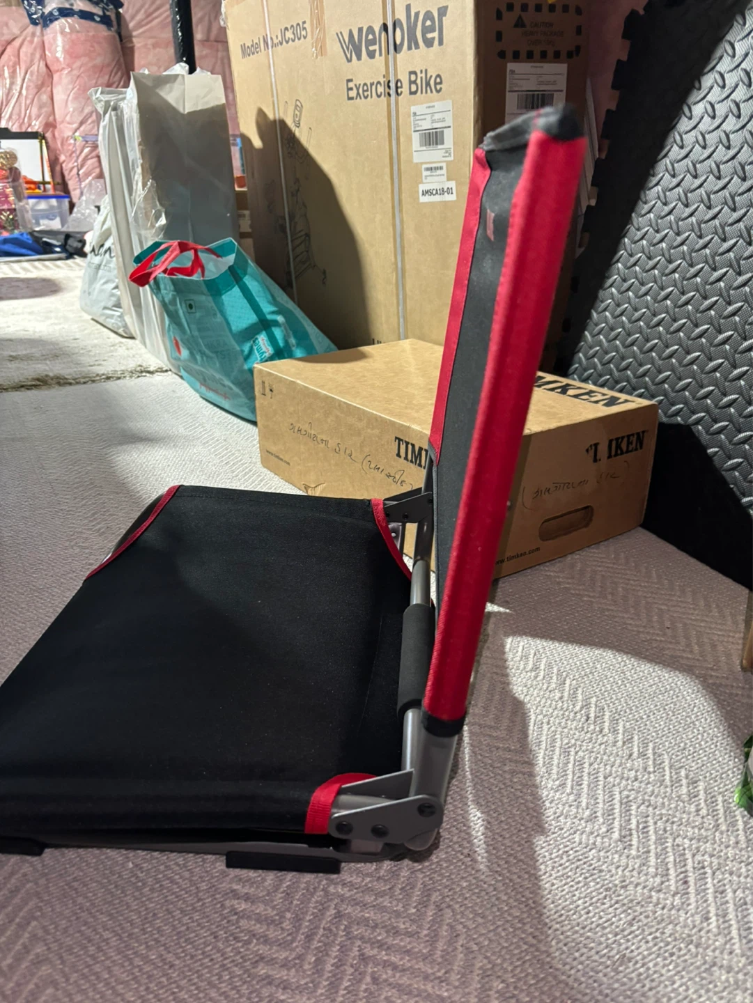 ULINE Black & Red Stadium Seat - photo 2