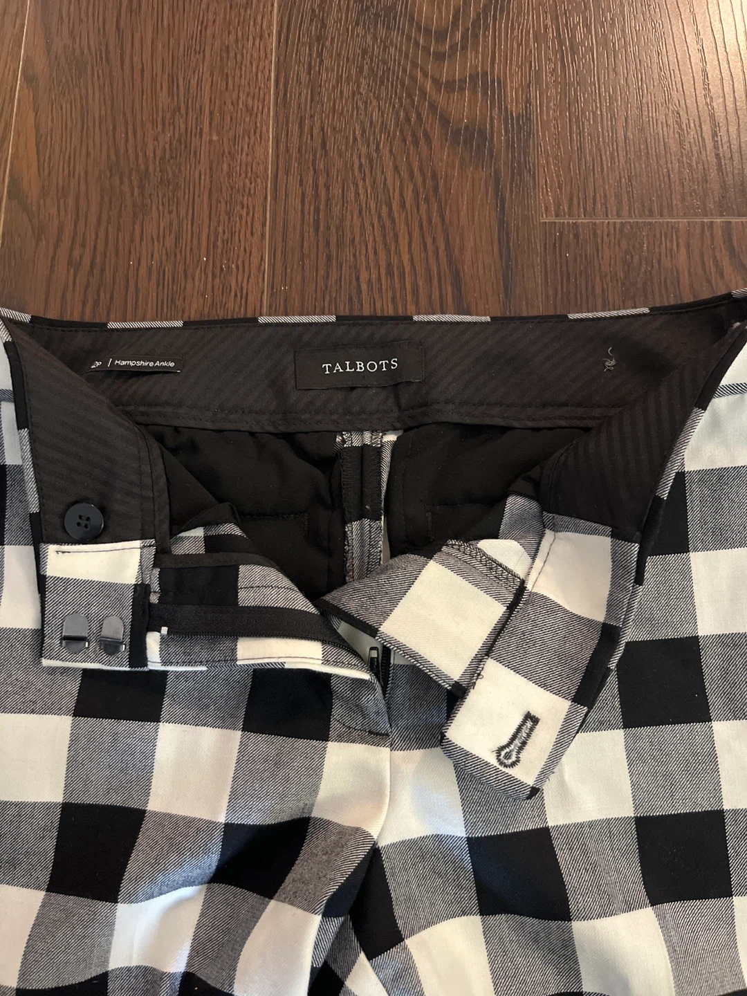 Talbots Hampshire Ankle Pants Buffalo Plaid Size 8 - photo 2
