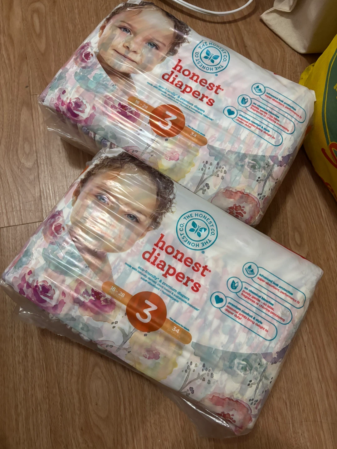 The Honest Company Diapers, Size 3, 34 Count