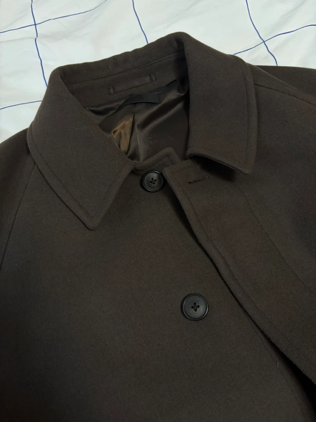 Uniqlo Brown Wool Balmaccan Coat - photo 3