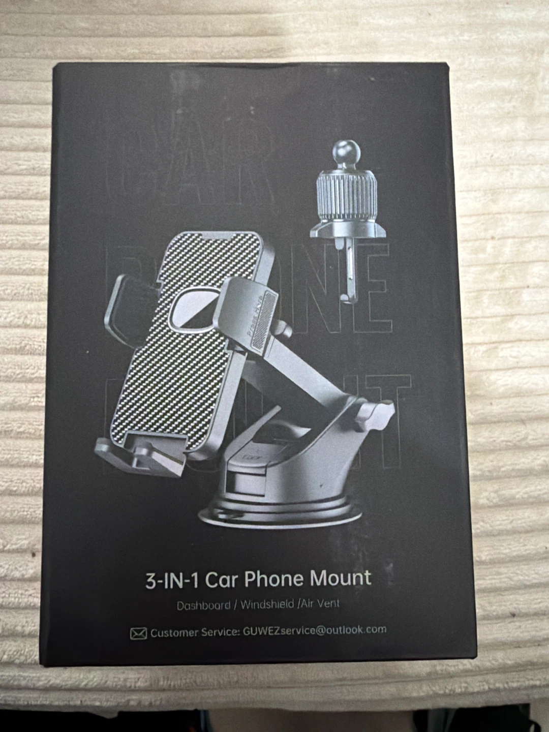 3-IN-1 Car Phone Mount for Dashboard/Windshield/Air Vent