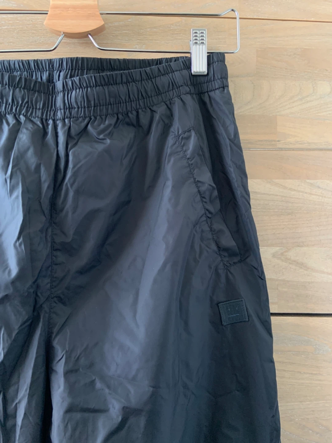 Acne Studios Black Nylon Track Pants - photo 2