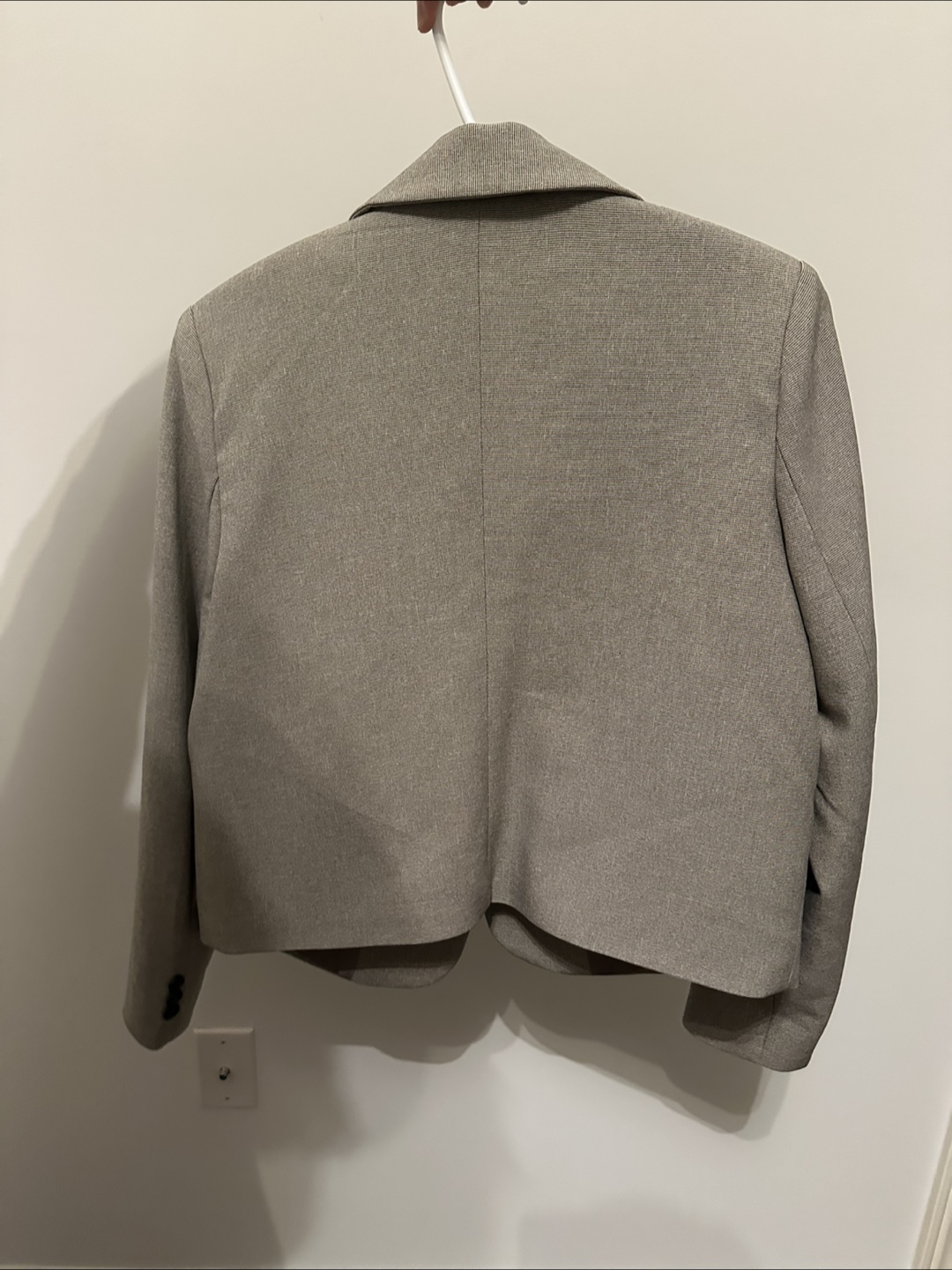 Stitch & Snap Cropped Blazer - Tan - photo 2