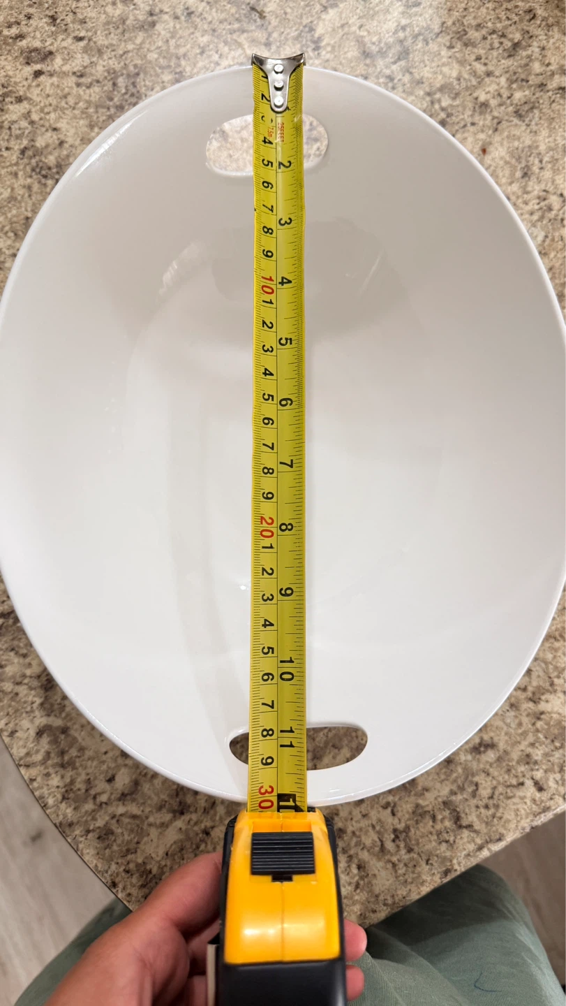 White Serving Bowl with Handles - photo 3