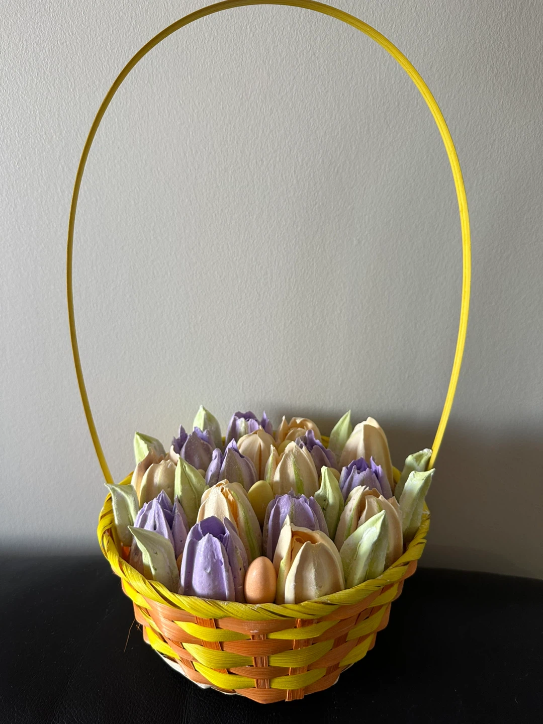 Easter Meringue Tulip Flower Basket - photo 4