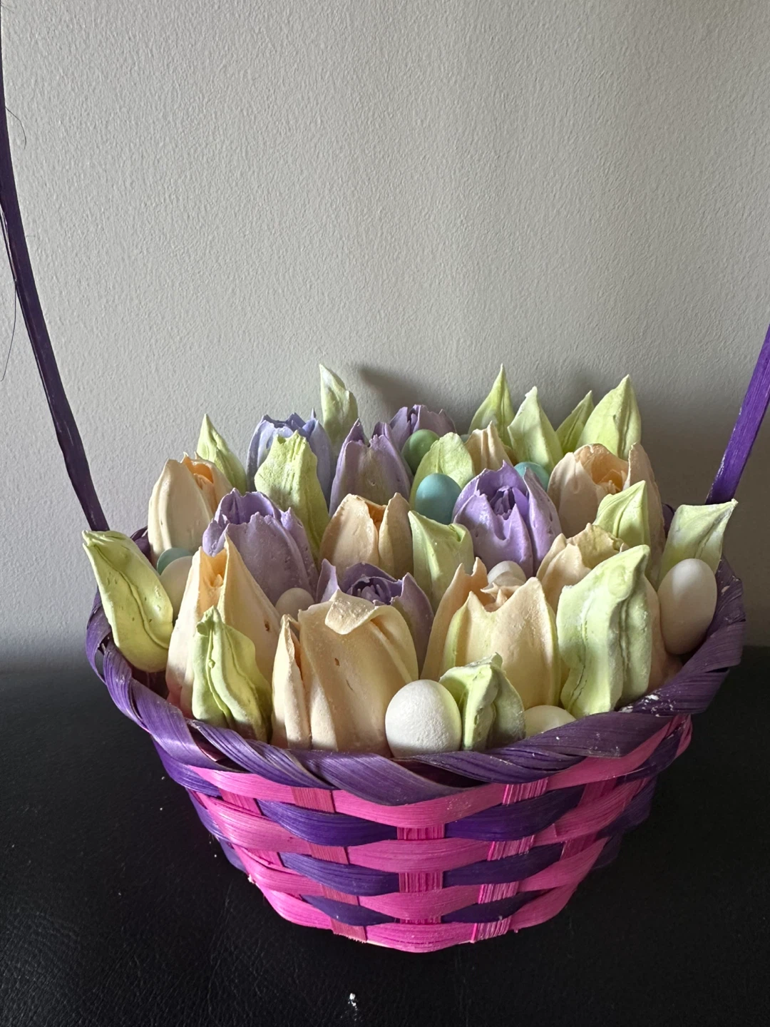 Easter Meringue Tulip Flower Basket - photo 2