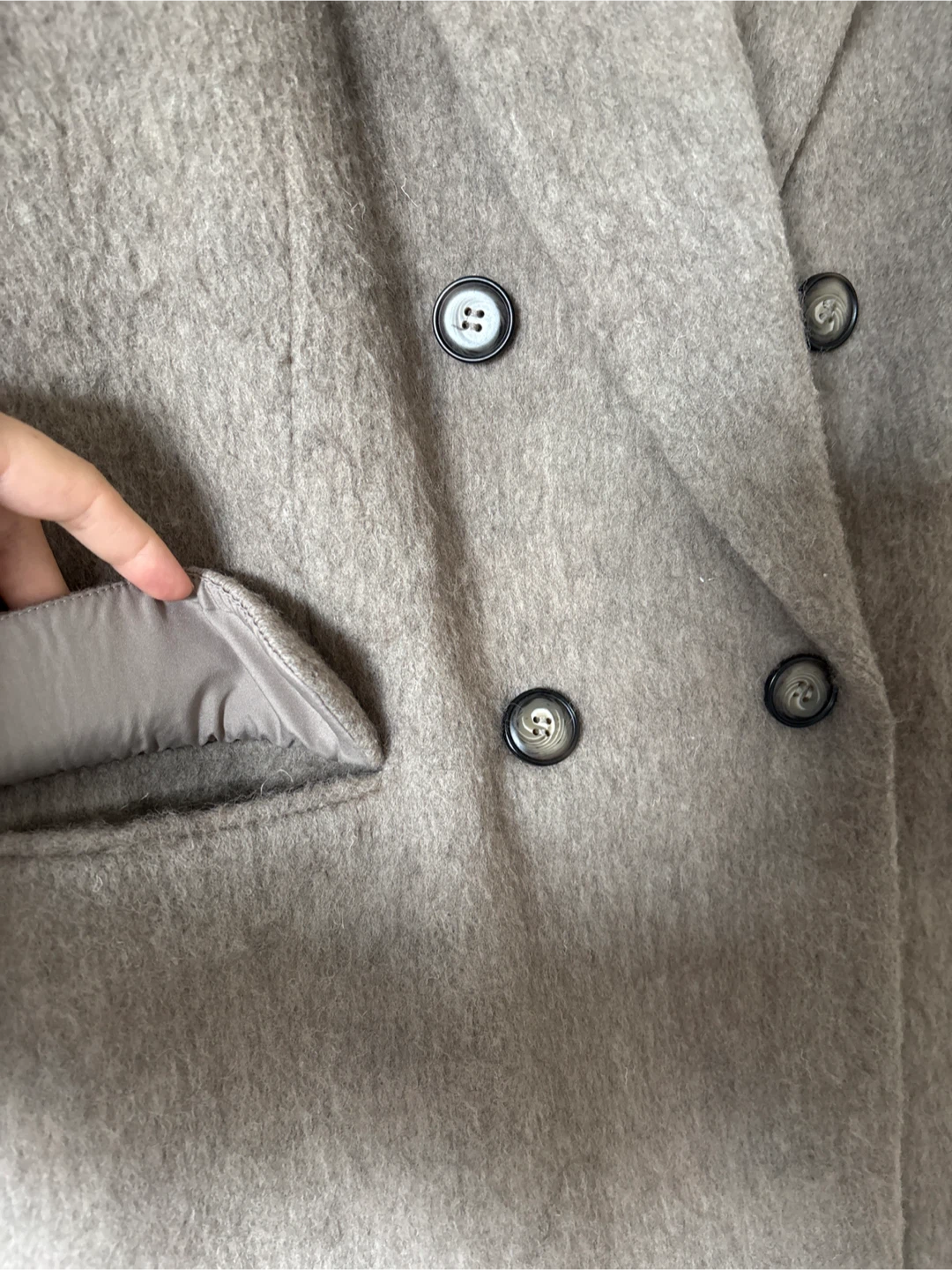 Wool-Blend Double-Breasted Blazer - photo 3