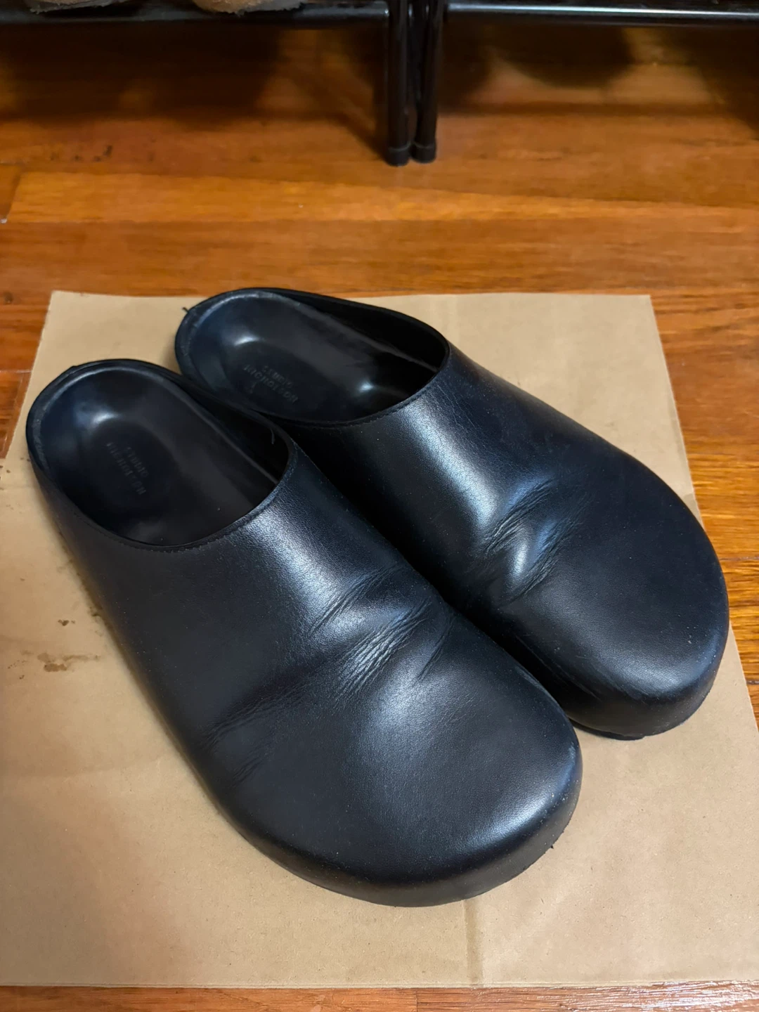 Studio Nicholson Black Leather Mules Size 8 - photo 2