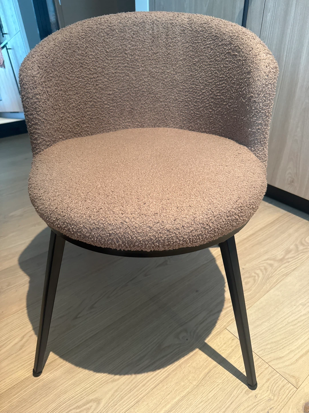 SET OF TWO- Boucle Accent Chair