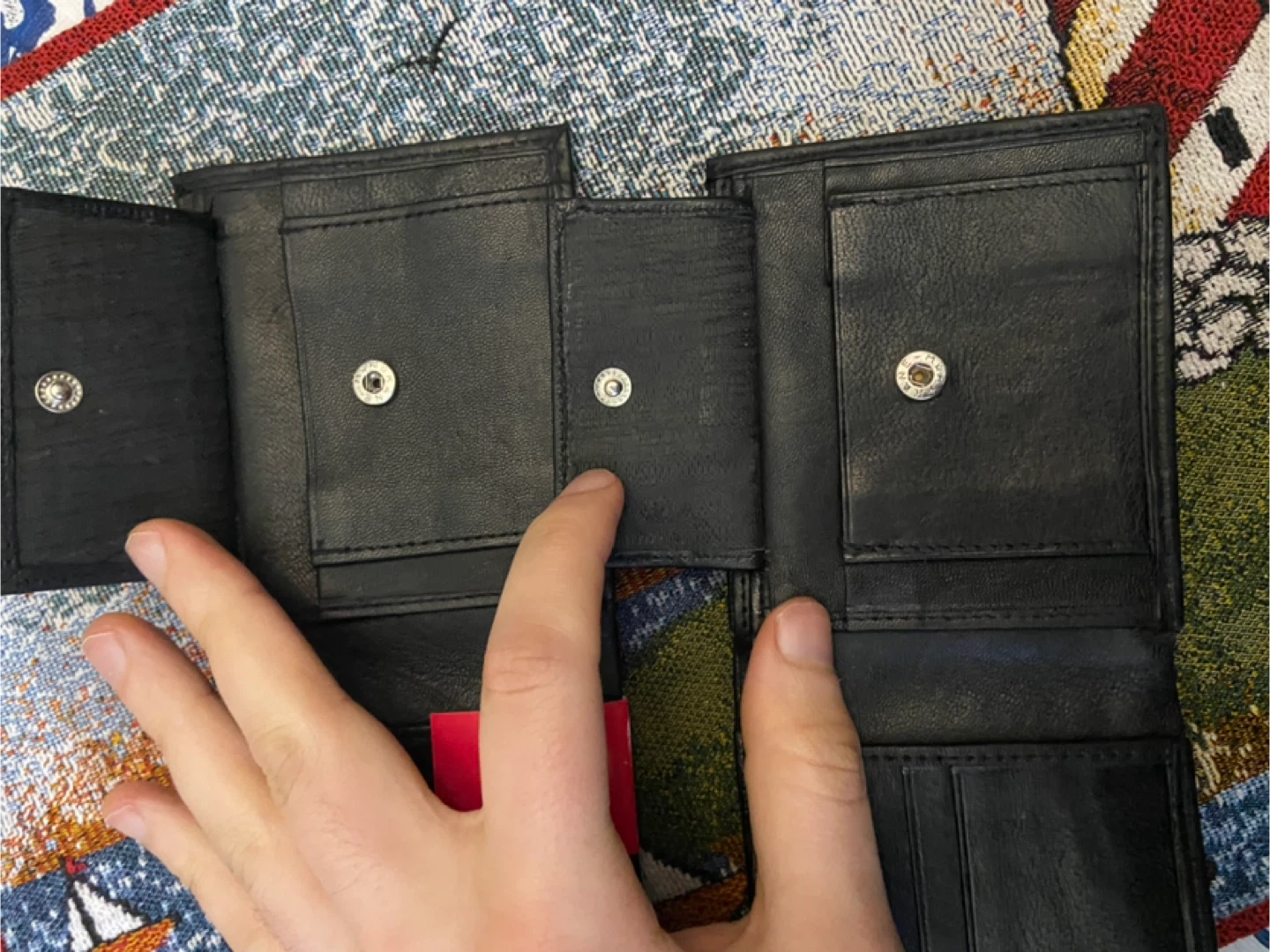 2 Black Genuine Leather Bifold Wallet ($10 each) - photo 3