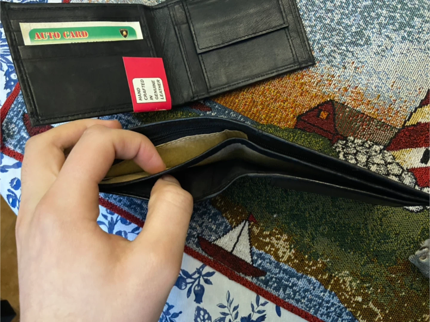 2 Black Genuine Leather Bifold Wallet ($10 each) - photo 5