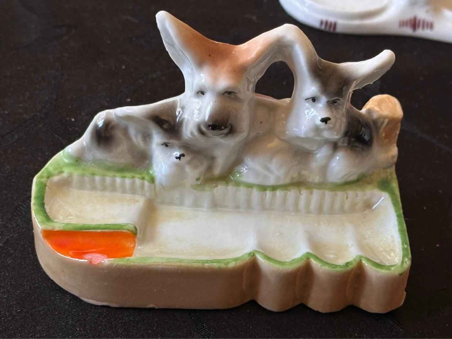 German salt and pepper stand , Japanese Scottie Ashtray - photo 2