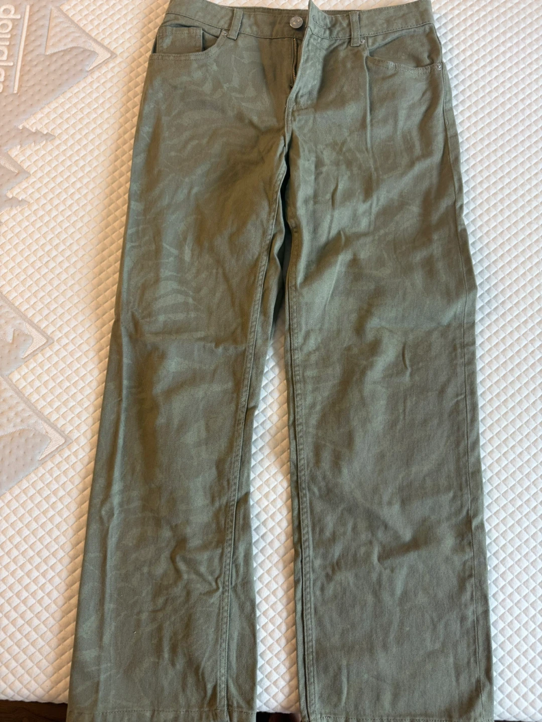 Khaki Zebra Print Jeans - photo 3