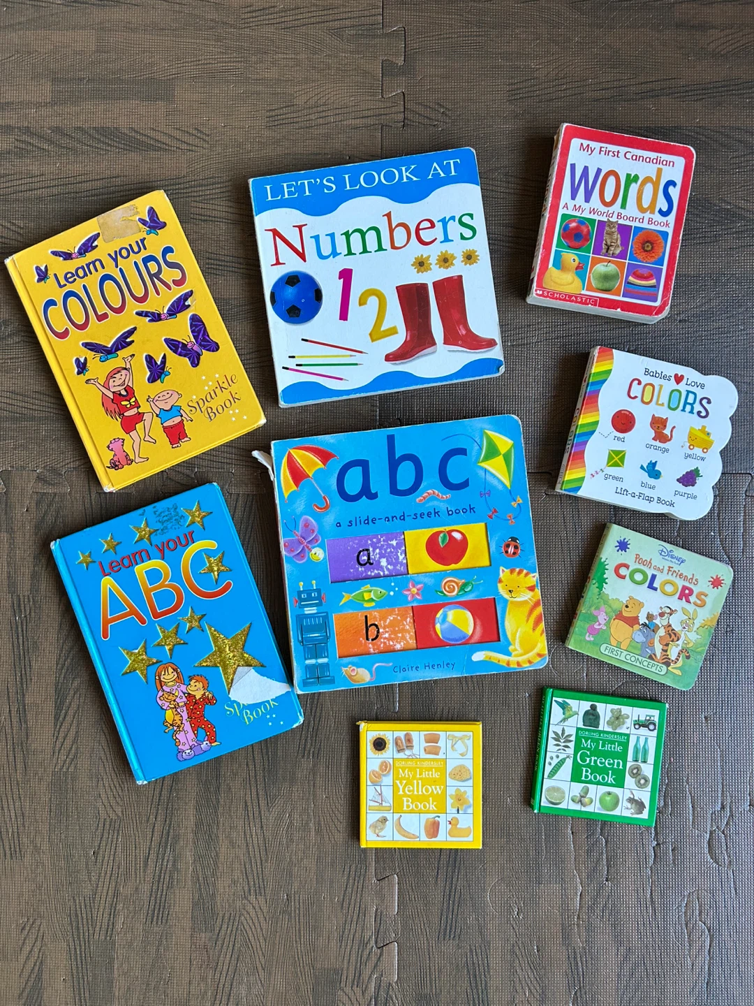 Set of 7 Children's Board Books and 2 My Little books