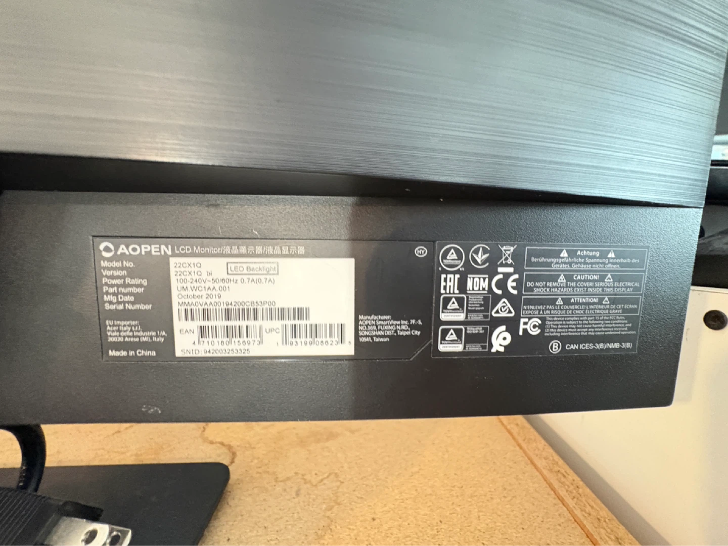 AOPEN Computer Monitor - photo 4