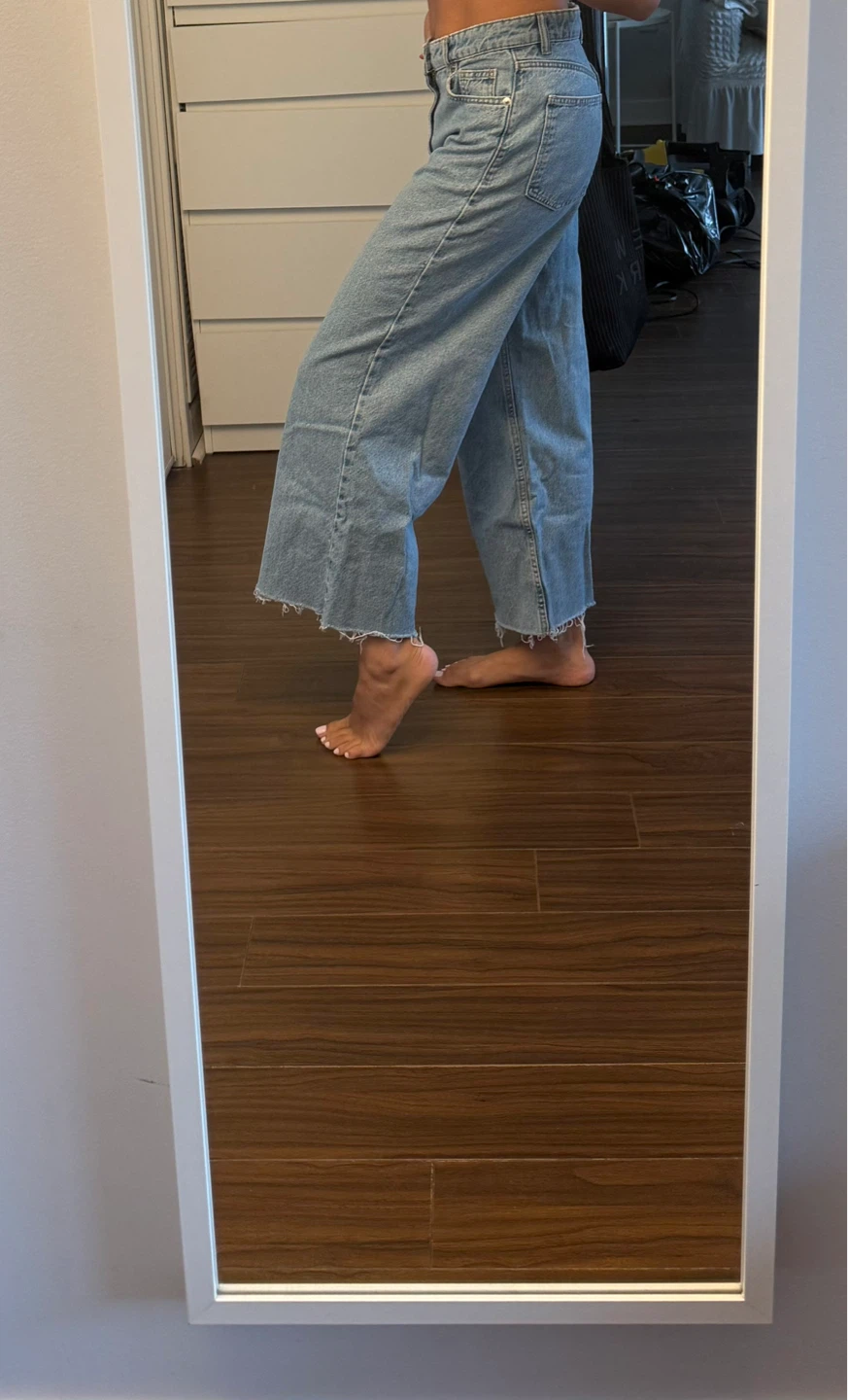 Wide Leg Cropped Jeans - photo 3