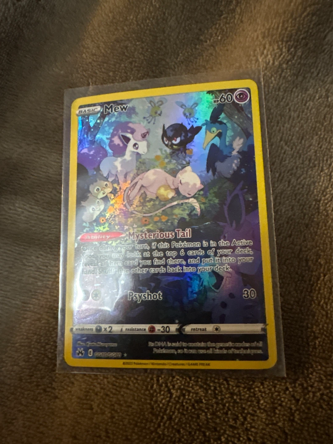Mew Pokémon Card - Crown Zenith Galarian Gallery - photo 2