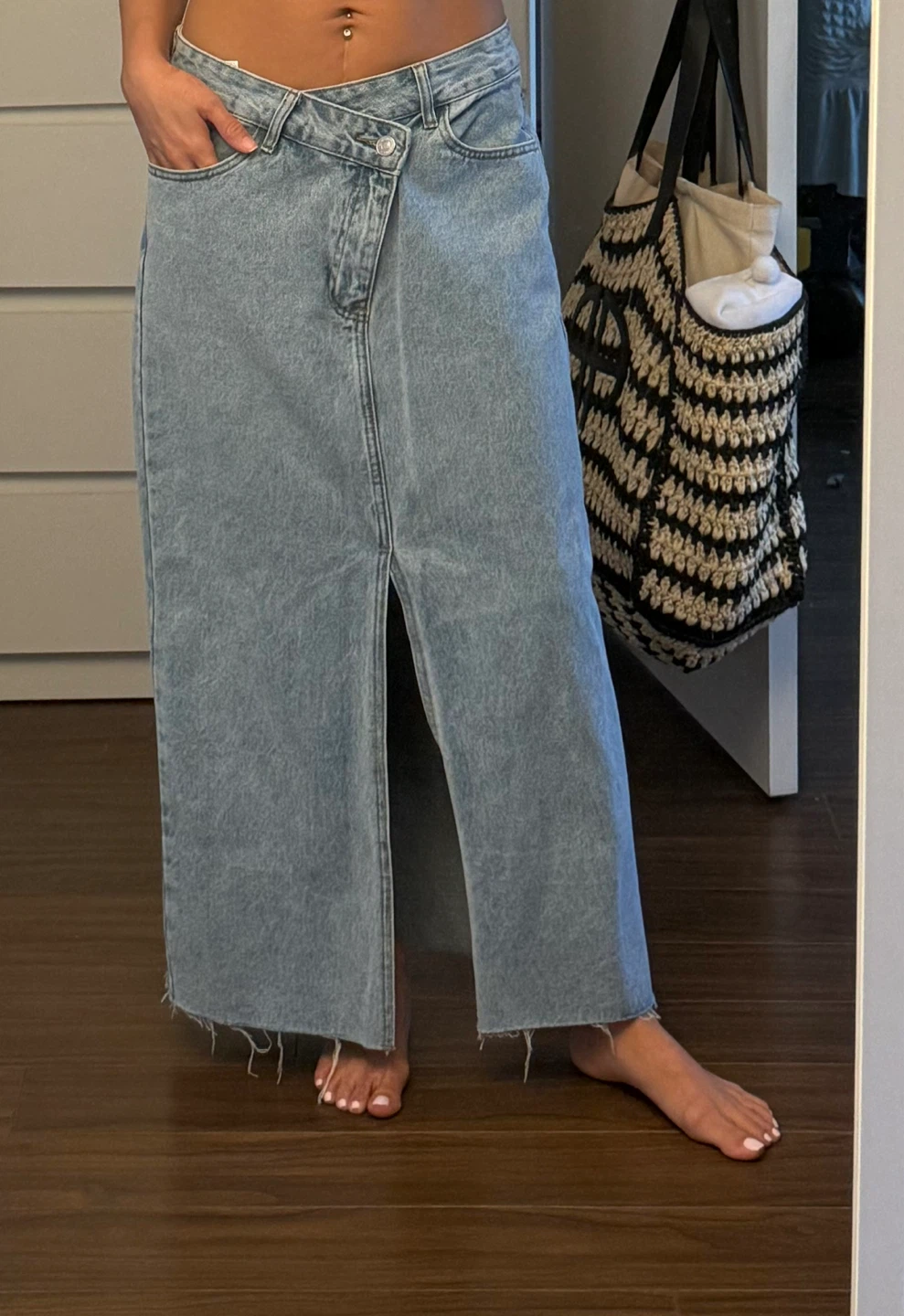 Denim Maxi Skirt