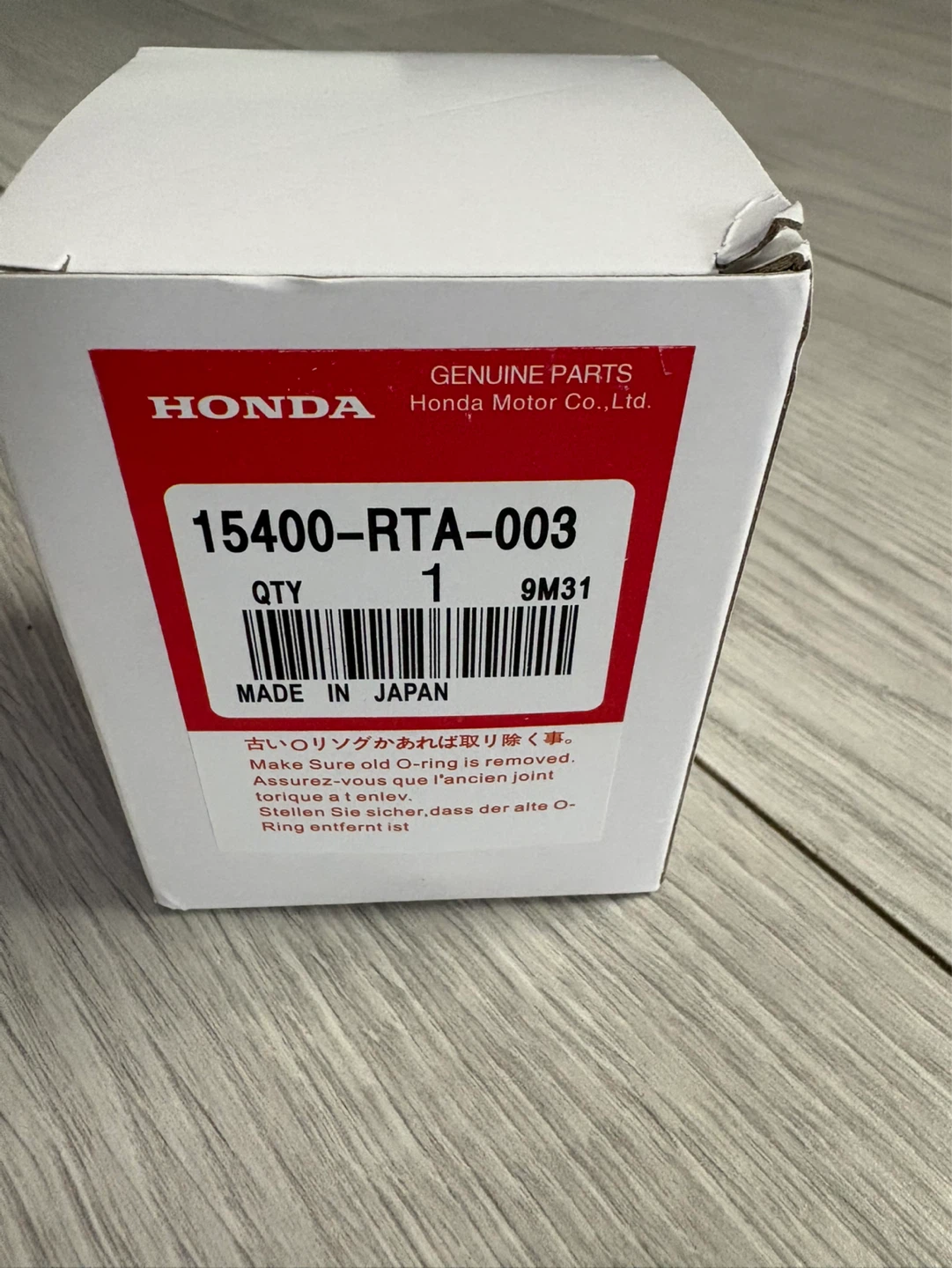 HONDA OIL FILTER