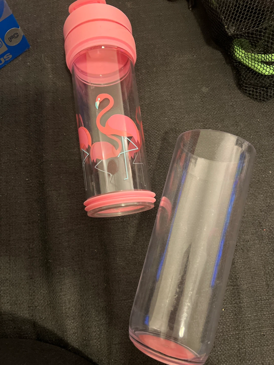 David’s Tea flamingo travel mug/tea press - photo 5