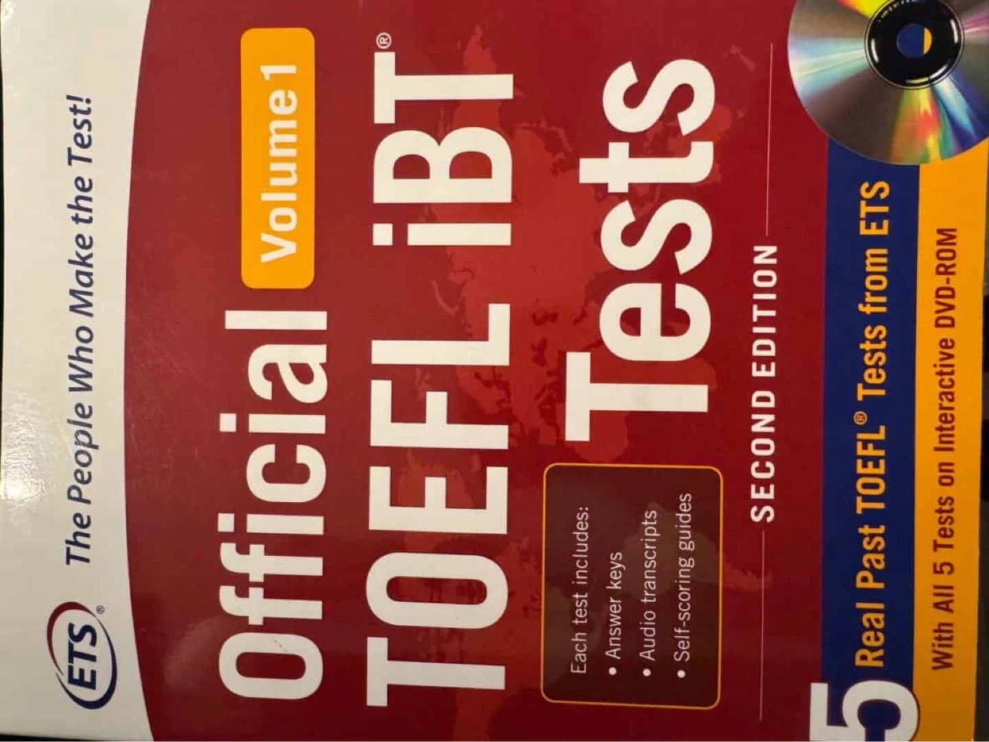Official TOEFL iBT Tests Volume 1 Second Edition with DVD-ROM