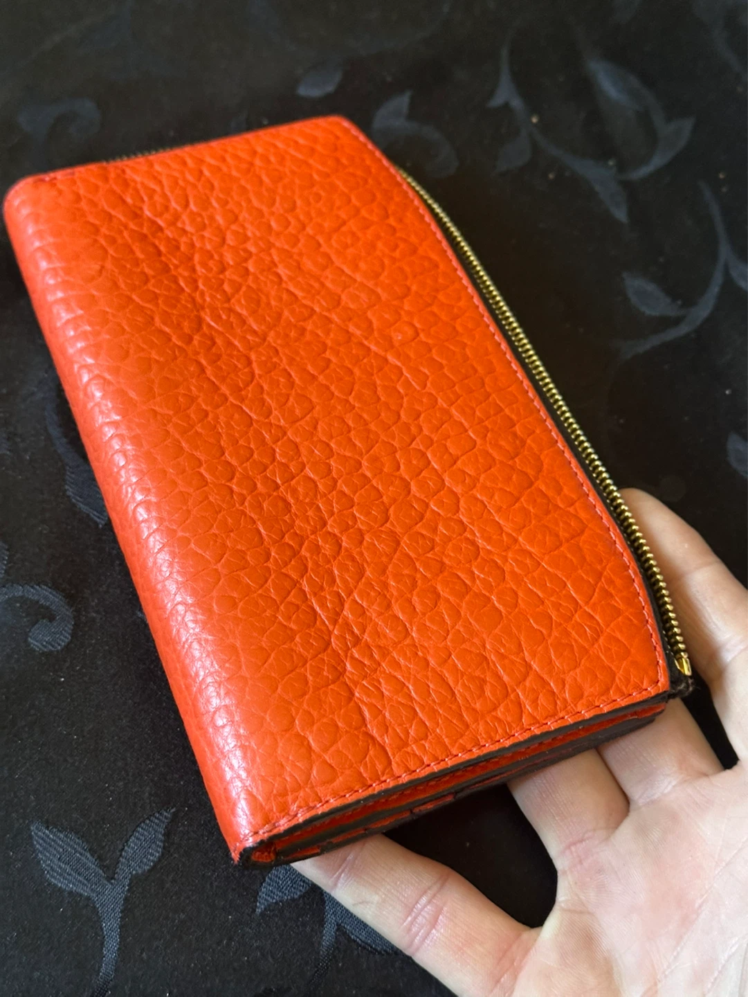 Burberry Vintage Grained Patent Leather Haymarket Purse Wallet - photo 2