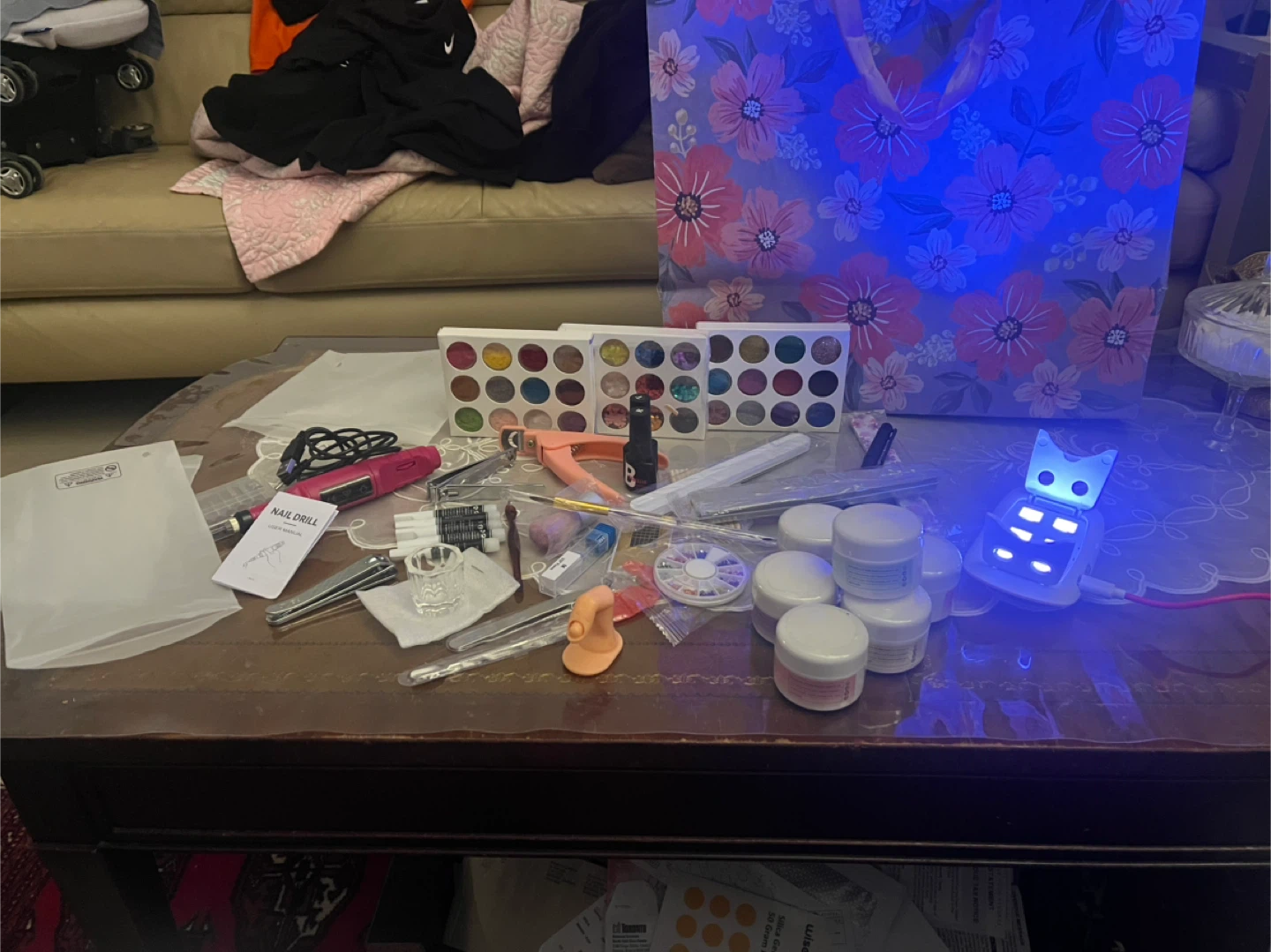 Brand New Nail Kit – UV Lamp, Drill, Gel & Tools – Full Set - photo 3