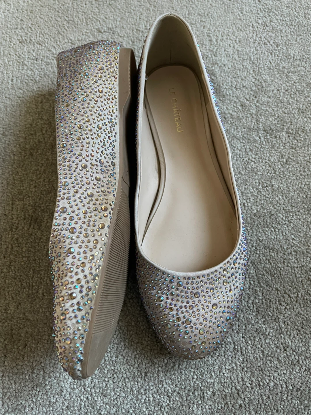 Le Château Flats with rhinestones