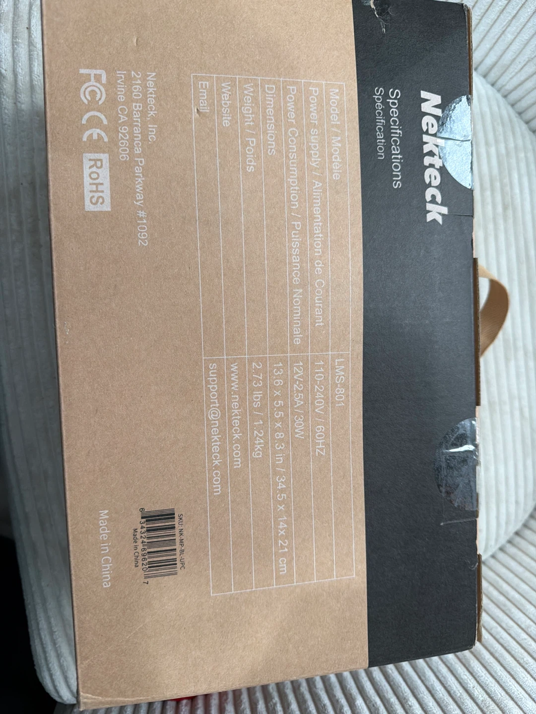 Nekteck Neck and Back Massager with Heat - photo 2