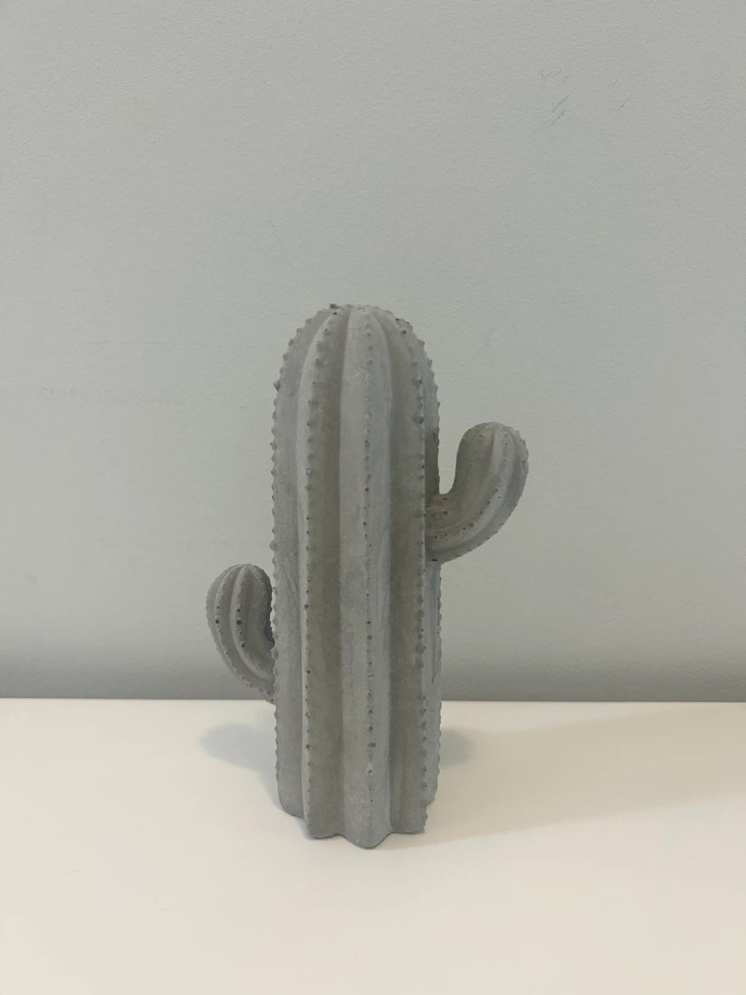 Concrete Cactus Figurine
