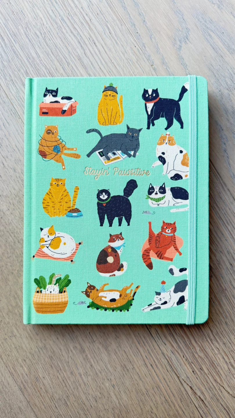 Up & Up Stayin' Paussitive Cat Journal