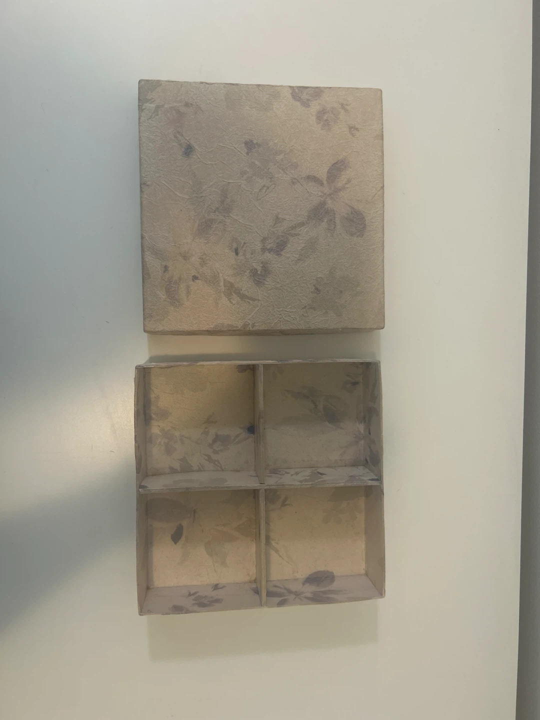 Decorative box with compartments