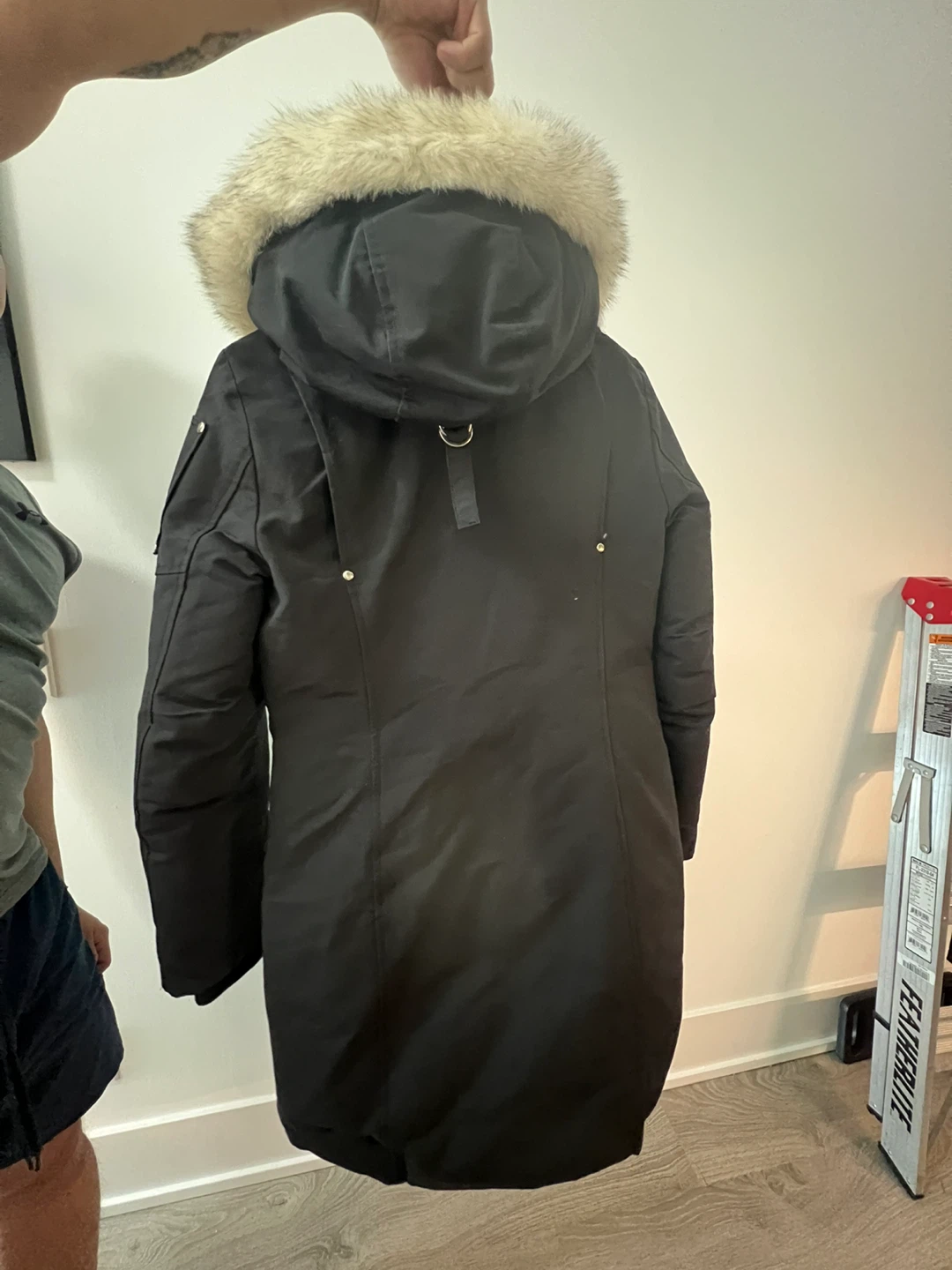 Moose Knuckles Black Parka with Fur Trim - photo 3