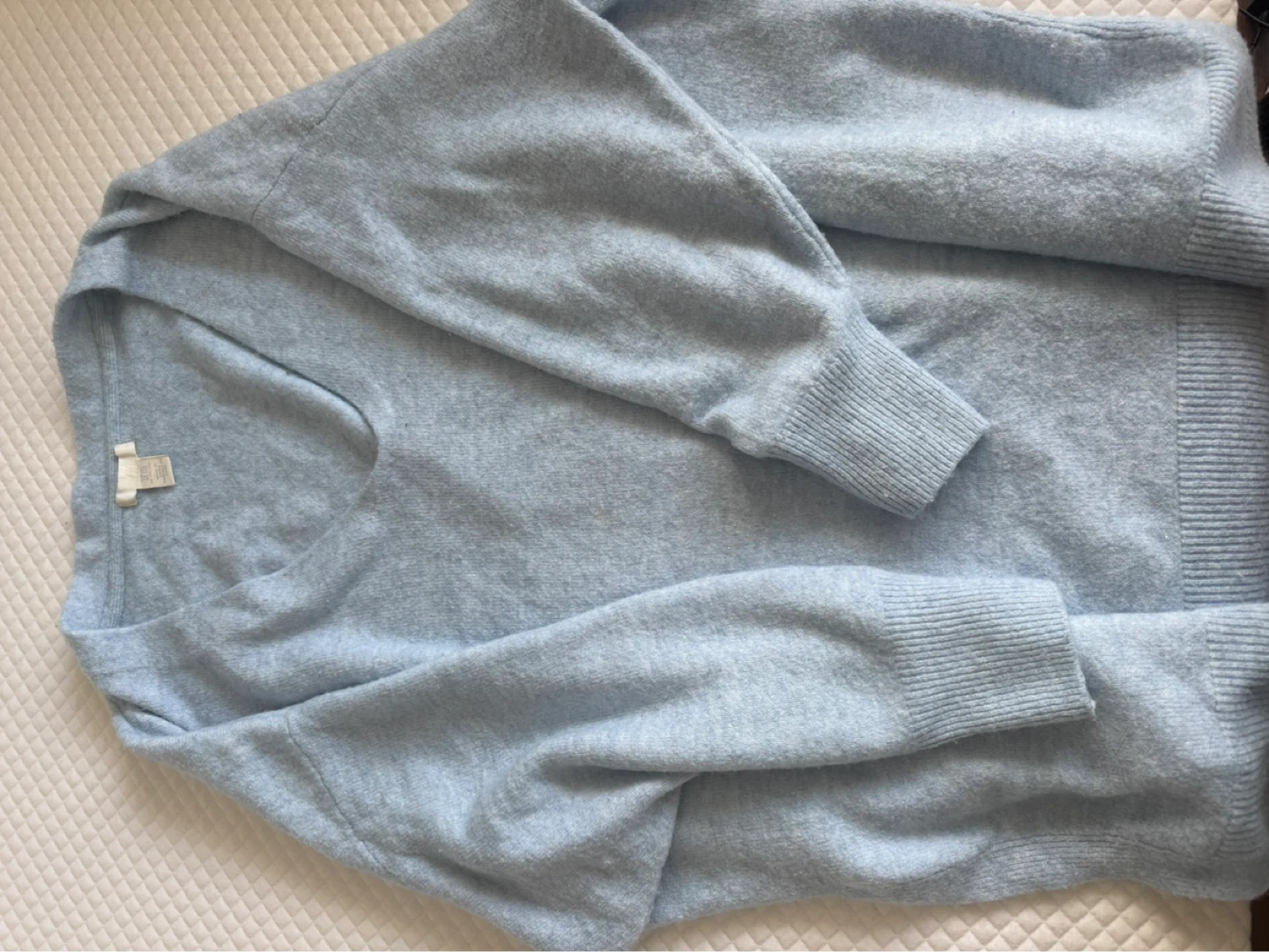 Oversized V-Neck Sweater Dress - photo 4