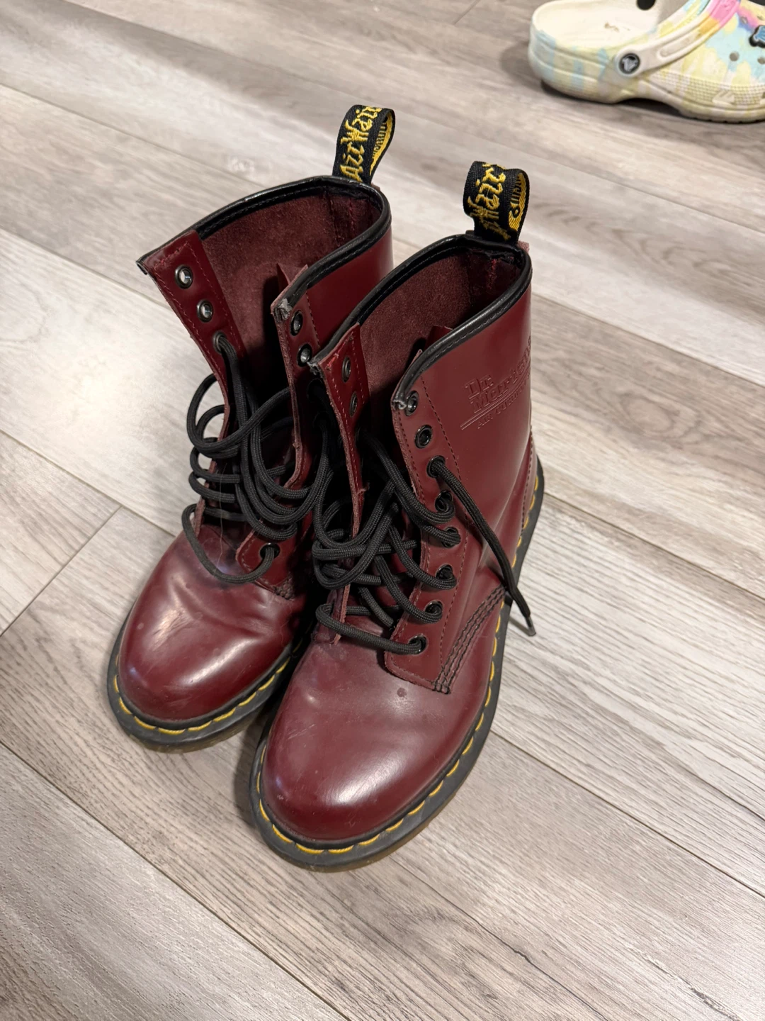 Dr. Martens 1460 Cherry Red Smooth Leather Boots