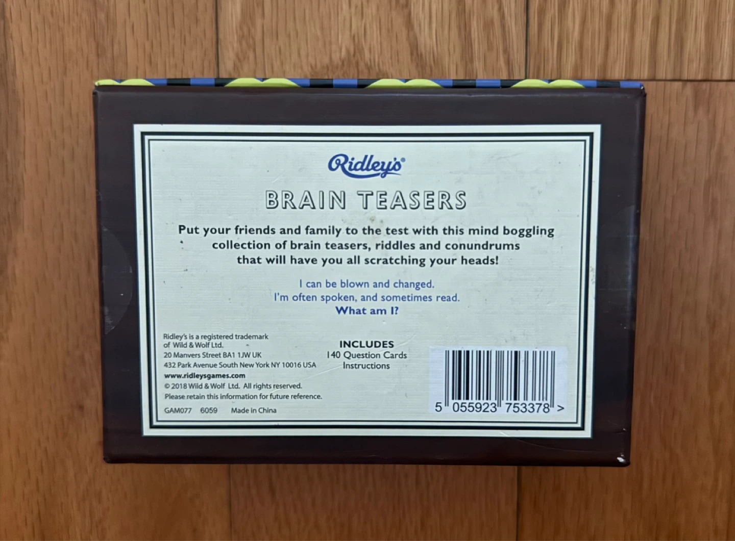 Ridley's Games Room Brain Teasers Cards - photo 2