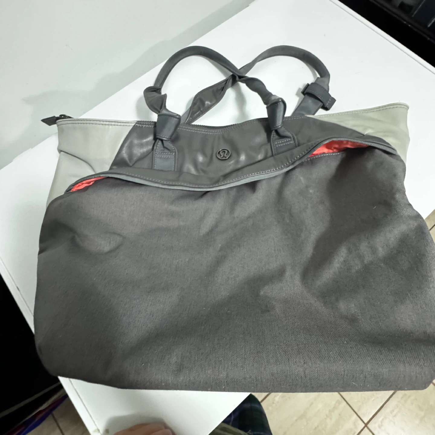 Lululemon Grey Tote Bag