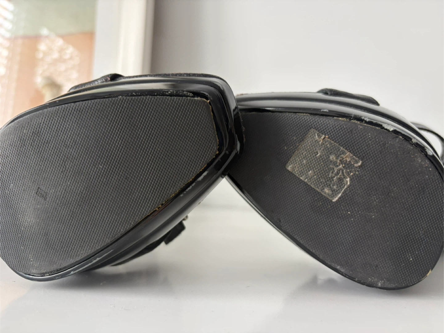 Mimosa Black Leather Platform High Heel Sandals - photo 4