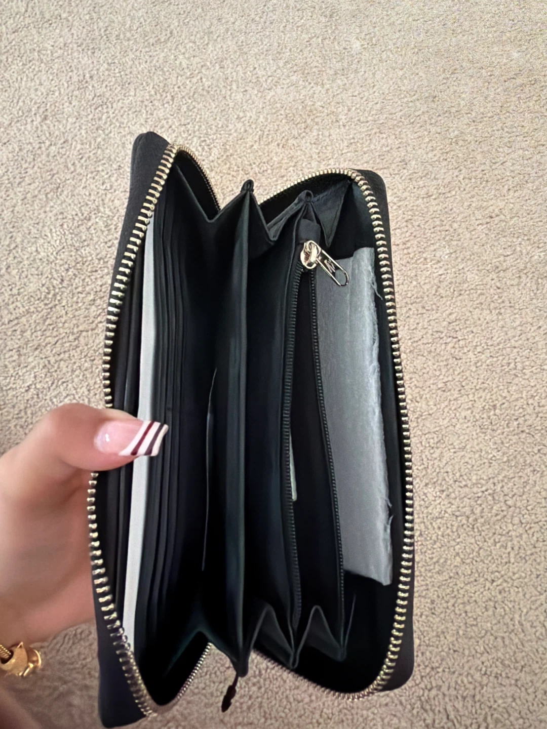 Armani Exchange Gold Zip Around Wallet - photo 2