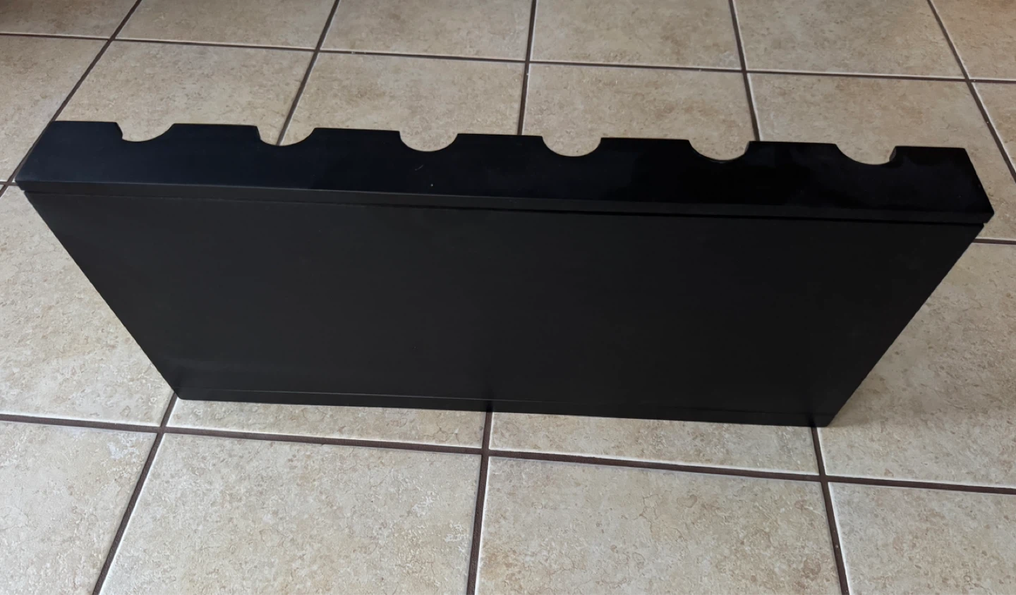 Pottery Barn floating wood wine wall shelf. - photo 5