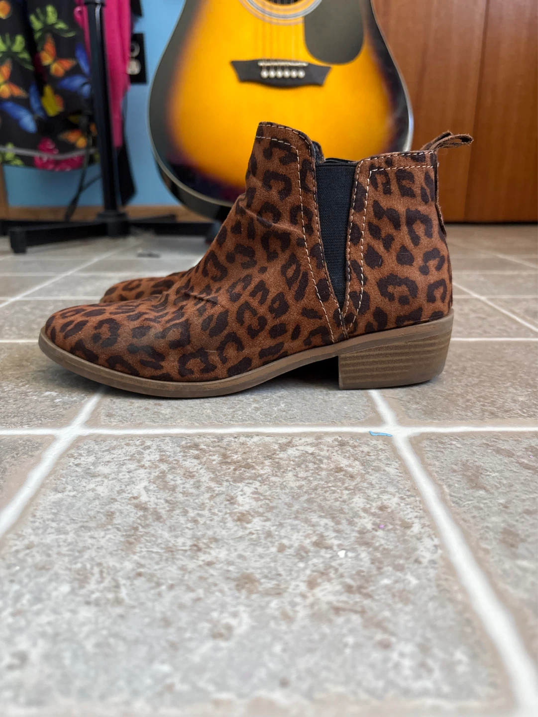George Leopard Print Ankle Boots Size 6 - photo 3