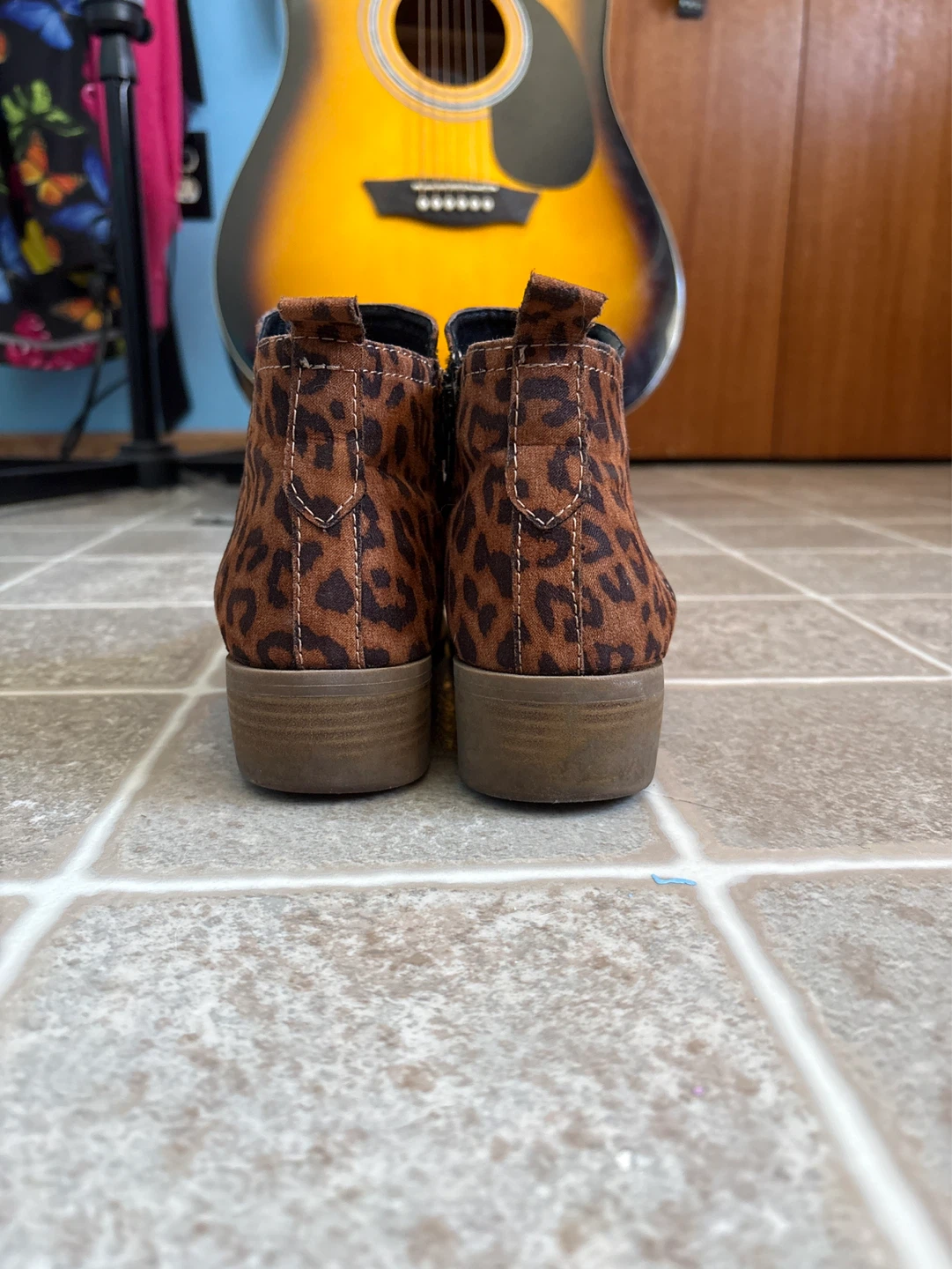 George Leopard Print Ankle Boots Size 6 - photo 4