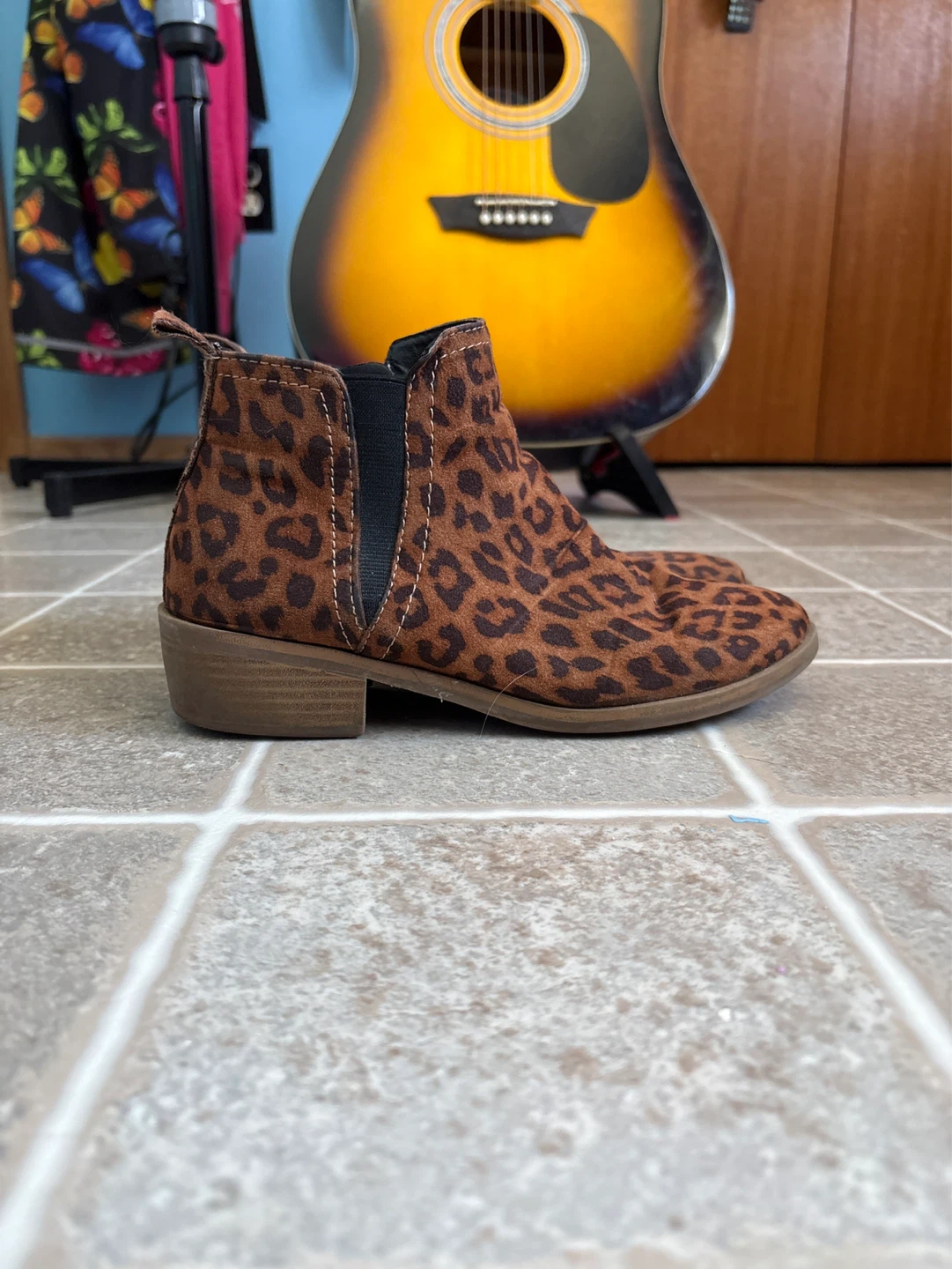 George Leopard Print Ankle Boots Size 6 - photo 2