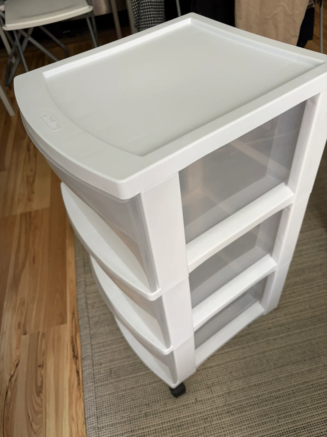 Sterilite 3-Drawer Rolling Storage Cart - photo 2