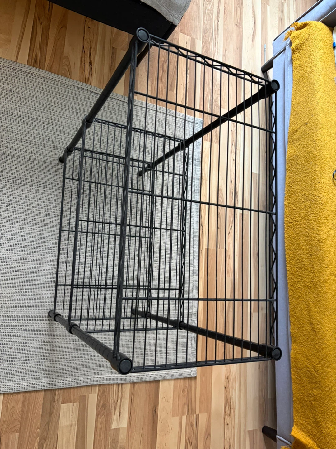 Black Metal Wire Shelving Unit