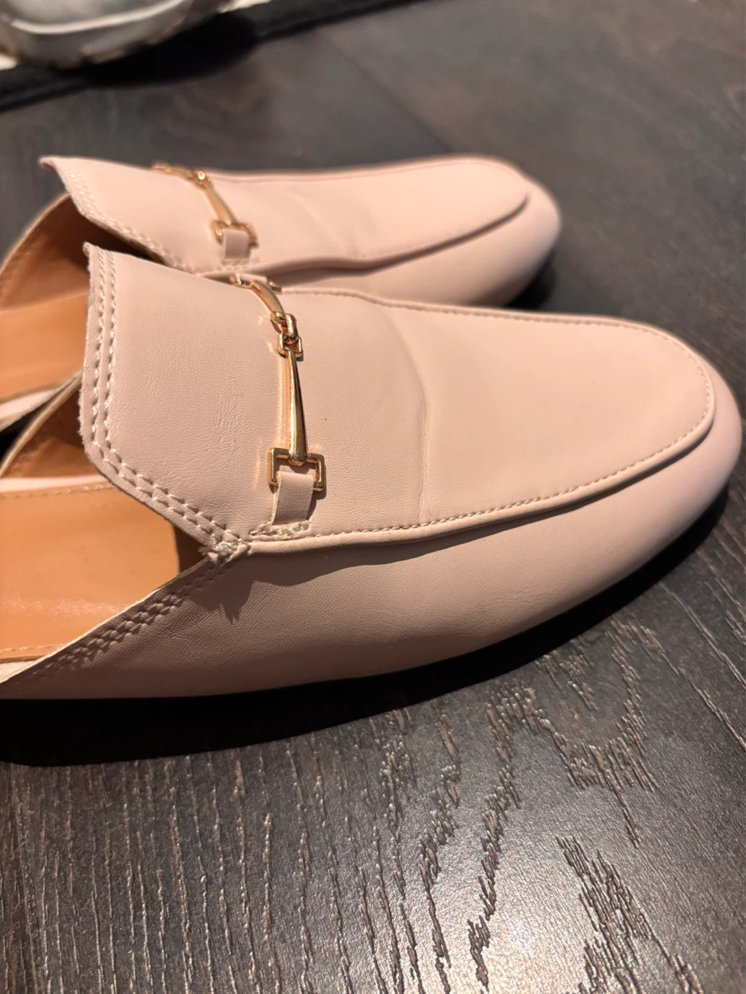 Beige Slip-On Mule Loafers – Size 8 - photo 4